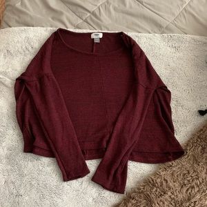 S/m reddish purple crop top